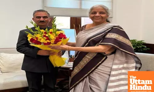 Himachal Pradesh CM Sukhvinder Singh Sukhu meets Union Finance Minister Nirmala Sitharaman