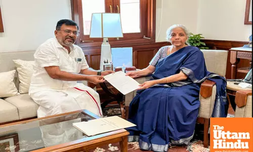 Member of the Lok Sabha R. Sachithanantham Meets Finance Minister