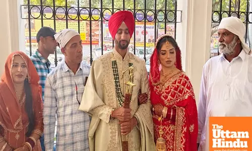 Mandeep Singh and Udita Kaur Begin Their New Journey Together with a Wedding at Jalandhar Gurudwara