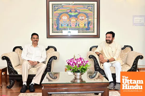 Title : Bhubaneswar: Union Minister G Kishan Reddy meets Governor of Odisha Babu Kambhampati