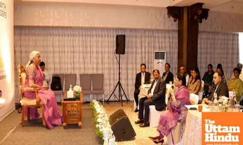 Union Finance Minister Nirmala Sitharaman interacts with industry leaders