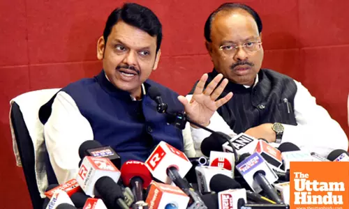 Maharashtra CM Devendra Fadnavis addresses a press conference
