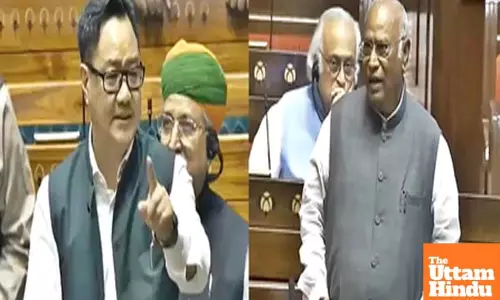 Rijiju says Congress changing Constitution for Muslim reservation, Kharge denies