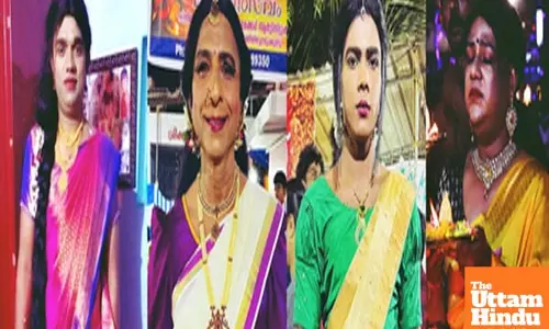 Men dress up as women for unique ritual at this Kerala temple