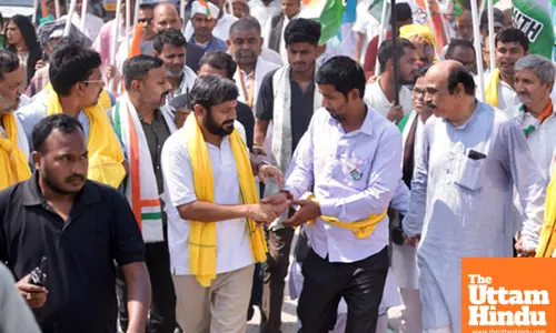 Congress Palayan Roko, Naukri Do Yatra march