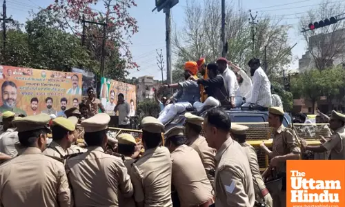 Karni Sena Unleashes Fury: Vandalism and Chaos Erupt Outside MPs Residence