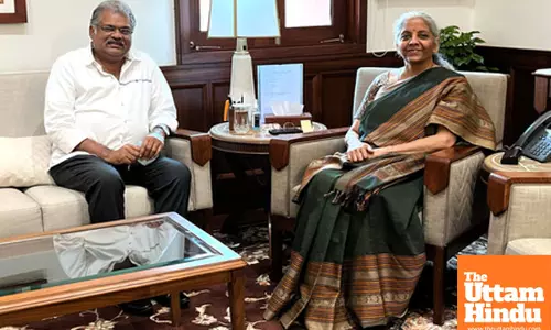 Tamil Maanila Congress President GK Vasan meets Union Finance Minister Nirmala Sitharaman