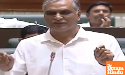 Congress seeks action against Harish Rao for taking photos in Assembly