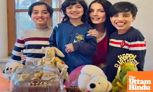 Celina celebrates 13th b’day of twins Winston, Viraaj: A beautiful milestone