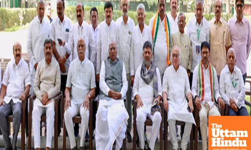 Karnataka Congress Leaders Attend Meeting at AICC President Mallikarjun Kharge’s Residence