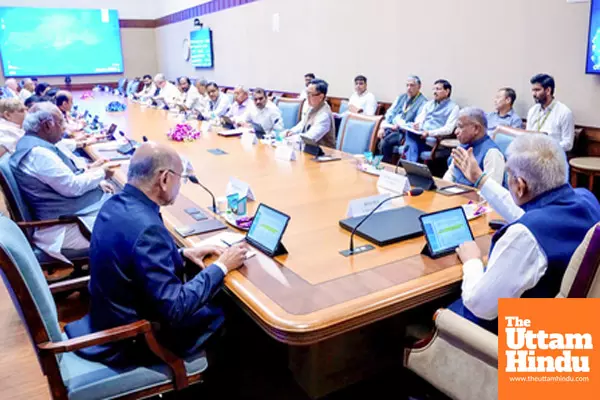 Vice President Jagdeep Dhankhar presides over the Business Advisory Committee meeting