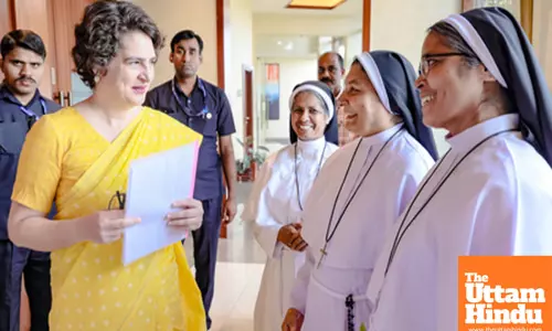 Congress General Secretary Priyanka Gandhi interacts with Delegations