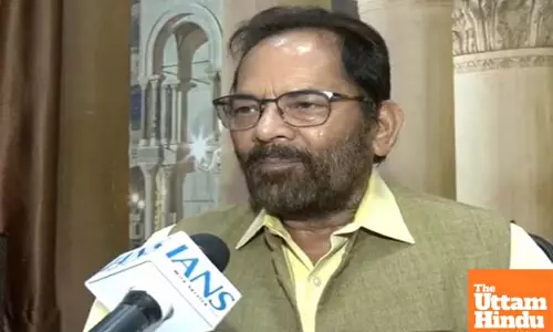 Naqvi hits back at LoP Gandhi over swipe at BJP-RSS; slams Owaisi on Waqf protest