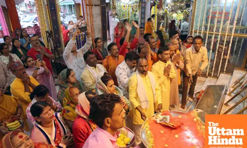 Devotees throng Bhavani temple on Chaitra Navratris first day
