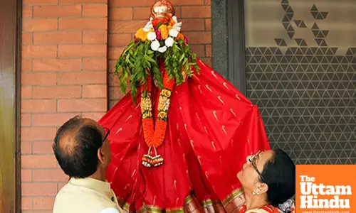 shivraj Singh Chouhan celebrates Gudi Padwa at his residence