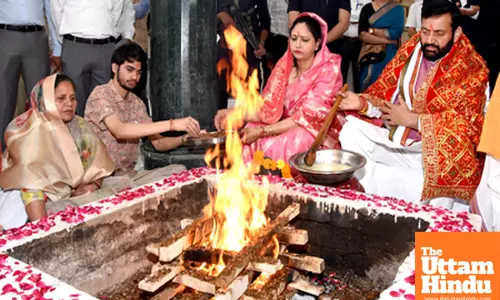 CM Nayab Singh Saini Visits Mata Mansa Devi Temple