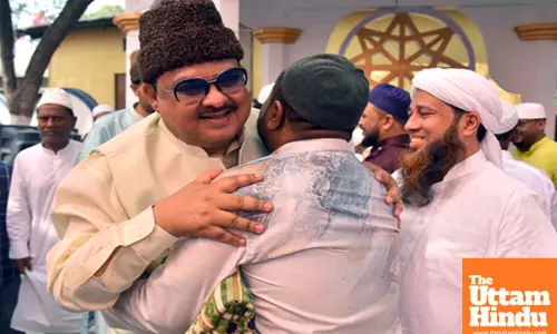 Congress MP Rakibul Hussain celebrates Eid-al-Fitr