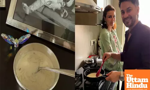 Soha Ali Khan cooks seviyaan with husband Kunal Khemmu on Eid