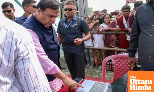 Assam CM Himanta Biswa Sarma visits the historic Madhuri Ahot Mukoli Bihutoli
