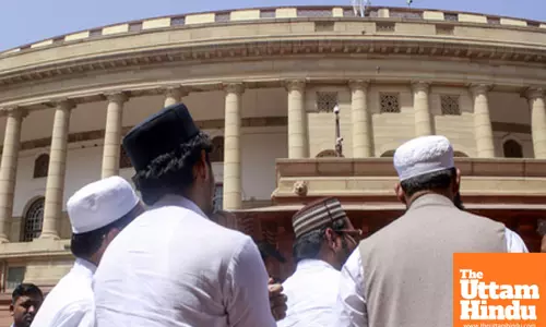 Muslim visitors at the Parliament House