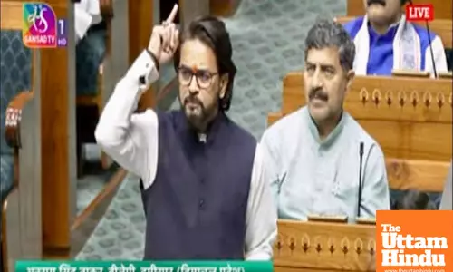 This is the Right Time to Free India from the Fear of Waqf: Anurag Singh Thakur