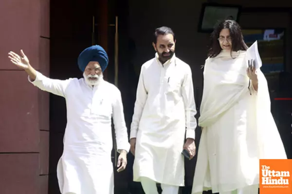 MPs At The Parliament House During the Budget Session