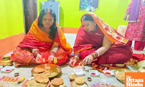 Bihar: MLA Deepa Manjhi observes Kharna Puja on Chaiti Chhath in Gaya