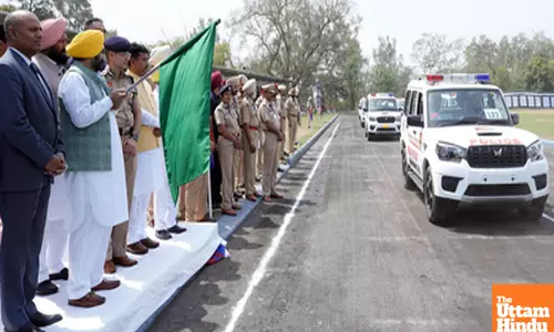 Flagging Off ceremony of New Police Vehicles