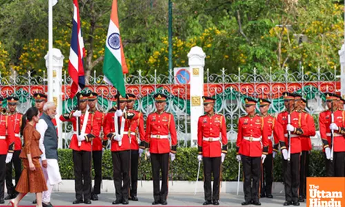 PM Modi receives a ceremonial reception