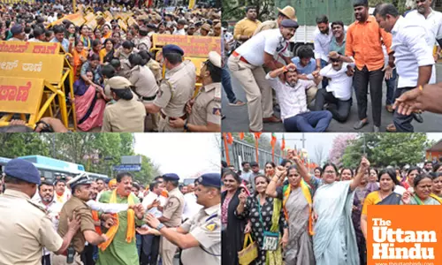 BJP leaders try to lay siege to Karnataka CM’s residence, detained