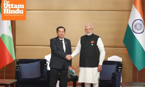 BIMSTEC Summit: PM Modi, Myanmars Aung Hlaing discuss quake relief, bilateral ties