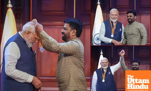 PM Modi Conferred With Srilankas Highest Non Civilian Honour MITRA VIBHUSHANA
