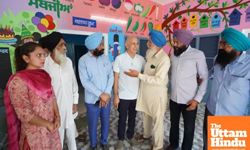 Manish Sisodia Visits Chamkaur Sahib Playground