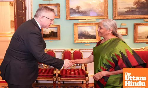 Lord Mayor of London Alastair King meets Nirmala Sitharaman