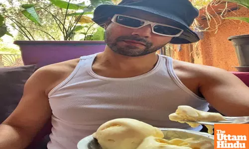Varun Dhawan finds the perfect way to beat the summer heat