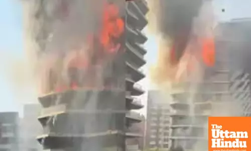 Massive fire erupts in Surat high-rise, over 50 rescued