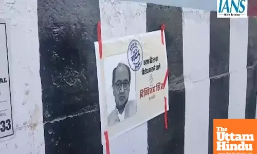 Row as posters terming Digvijaya Singh gaddar come up in Bhopal and other parts of MP