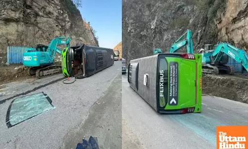 Speeding Tourist Bus Overturns on Kiratpur-Manali Route: 31 Injured, 2 Critical