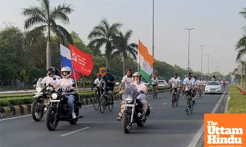 India, Russia celebrate 78 years of diplomatic relations with cycle rally