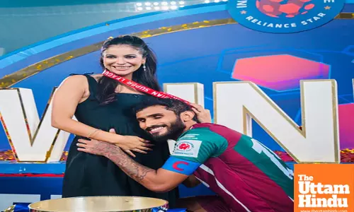 Mohun Bagan captain Subhasish and wife Kasturi reveal pregnancy after ISL triumph