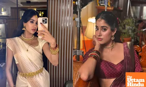 Janhvi Kapoor attempts to speak in Tamil as she extends greetings for Tamil and Malayalam New Year