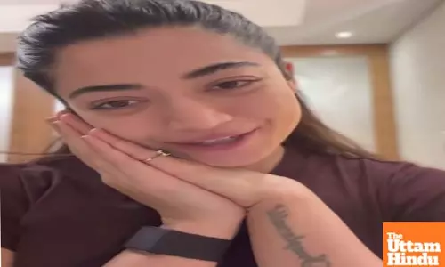 Rashmika shares positivity-filled video after shooting for entire night