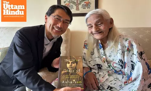 Japanese Ambassador meets 97-year-old freedom fighter Asha Sahay in Patna