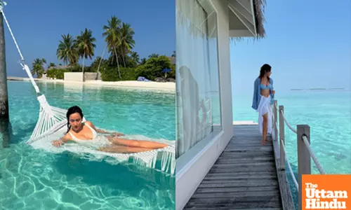 Neha Sharma gets lost in time amidst serenity of Maldives