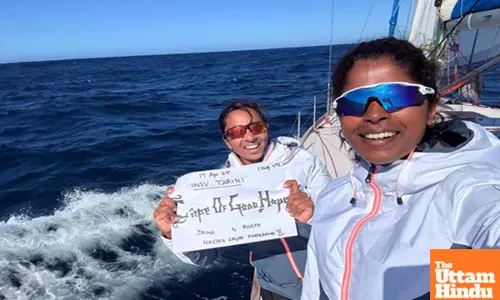 Sagar parikrama mission: Women sailors cross dangerous Cape of Good Hope