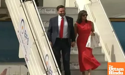 US Vice President JD Vance Arrives in India, Gets Guard of Honour