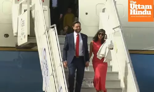 US Vice Prez JD Vance, family arrive in India for landmark visit