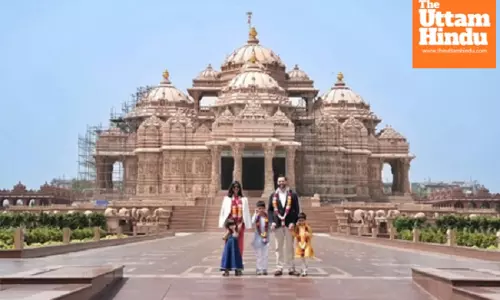 US Vice President JD Vance, wife Usha and kids visit Akshardham Temple