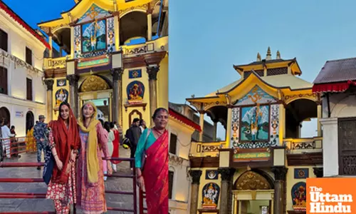Chum Darang, ‘Khauf’ co-star Priyanka seek blessings at Pashupatinath Temple