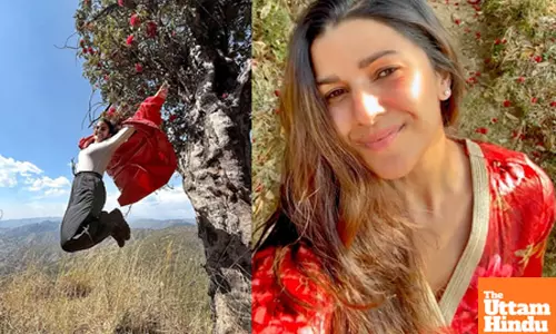 Nimrat Kaur witnesses magical Buransh flower blossoms in Kumaon for the first time on World Earth Day